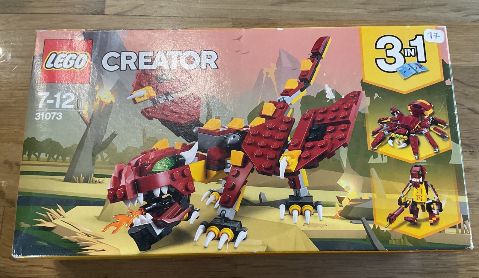 Lego Creator 3 en 1 31073 Mythical Creatures jeu de briques emballage ferme