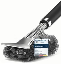TNTOR Grill Brush for Outdoor BBQ  Stainless Steel Bristles & Scraper Deep Cl...