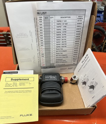 #ad Fluke 700p09 700P09 Pressure Module Range 1500 PSIG 103 Bar $471.00