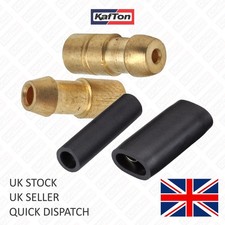 Uninsulated Brass Bullet Connectors 4.7mm Lucas Type Electrical Terminals Crimp