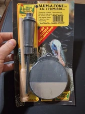1996 WOODS WISE TURKEY CALL ALUM-A-TONE 3-N-1 FLIPSIDER WW030 NOS JERRY PETERSON
