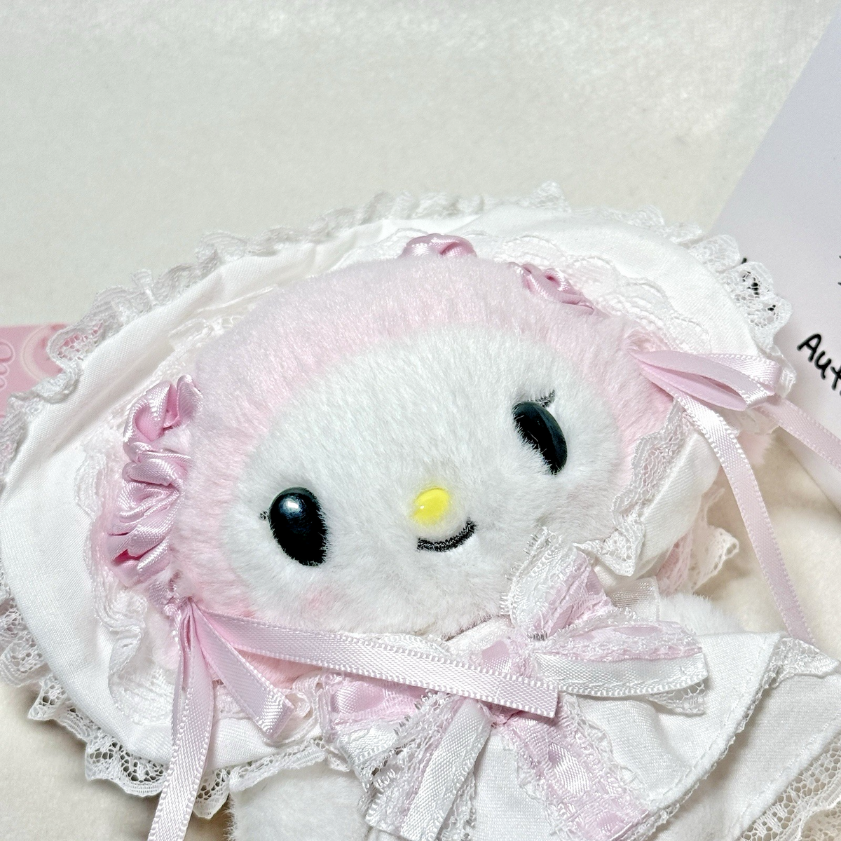 Sanrio My Melody White Lace & Frills Bag Charm - New with Tags 