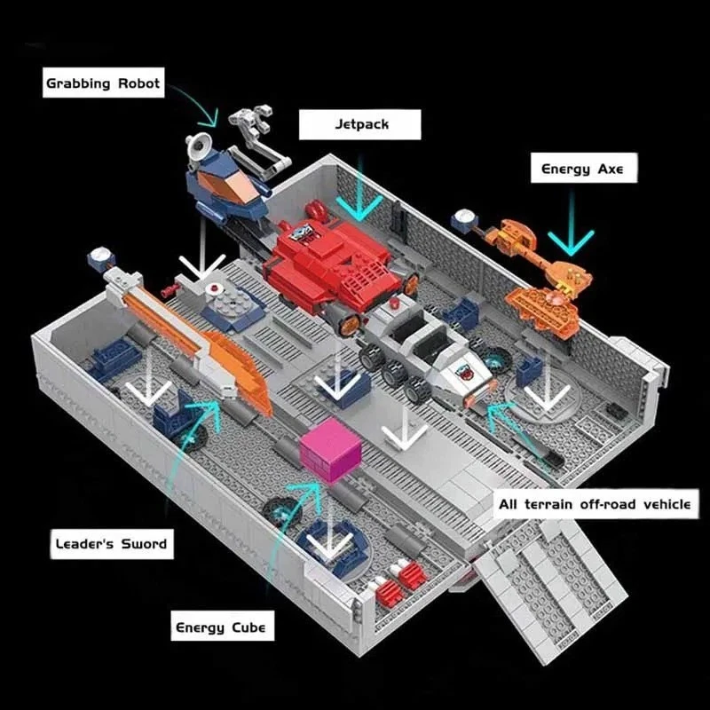 MOC Carriage Upgrade Kit for Robot Optimus Prime 10302 compatible 1766 pcs - Image 4 of 4