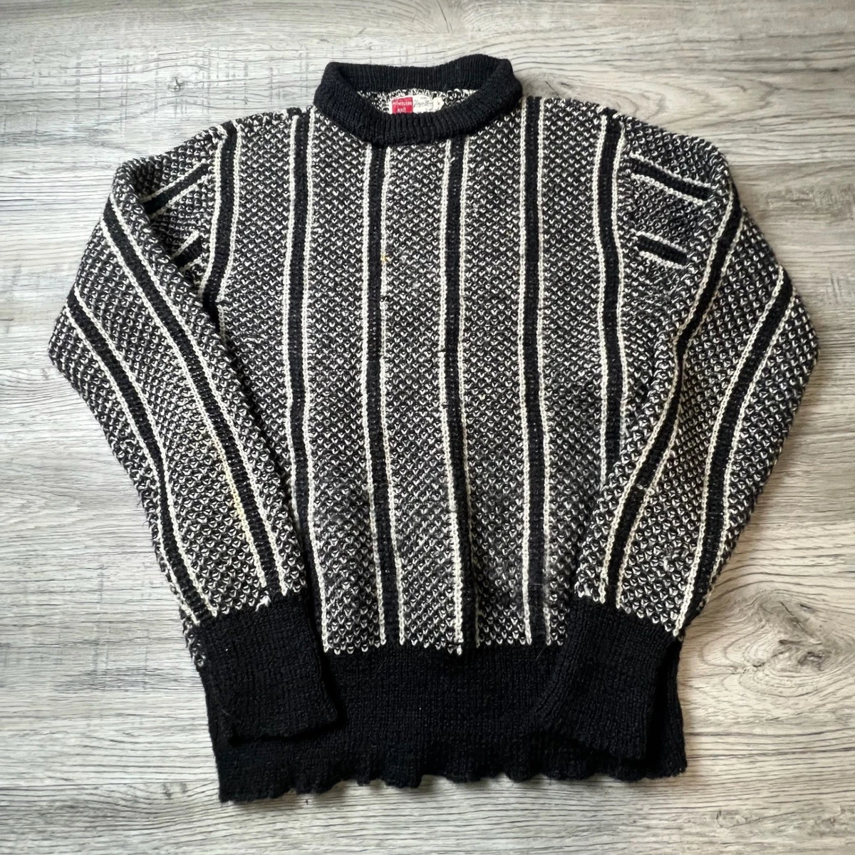 Black 100% Wool Vintage Sweaters for Men for sale | eBay