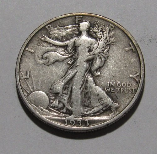 Photo of a 1933-S Walking Liberty Half Dollar from an eBay listing that sold on Jul 18, 2026