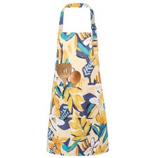Floral Apron for with Pockets Adjustable Kitchen Cooking Chef Apron for Cooki...