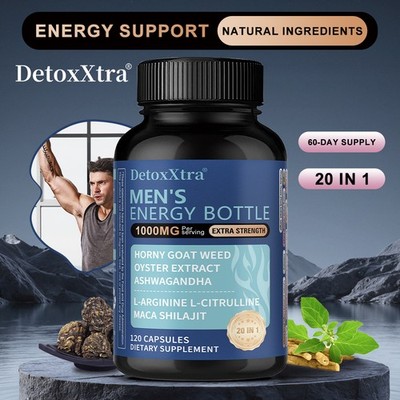 Men's Energy Bottle-20-in-1-Komplex mit Maca&Auster für mehr Vitalität,30 120Kap