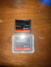 192 GB TOTAL! SanDisk Extreme PRO 128GB And 64GB Compact Flash UDMA 7 160MB/s