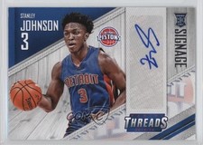 2015-16 Panini Threads Signage Rookies Stanley Johnson #SR-SJ Auto 4l3