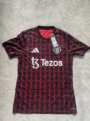 Brandneu Authentic Manchester United 2024/2025 Pre-Match Shirt Adidas IT1996 M