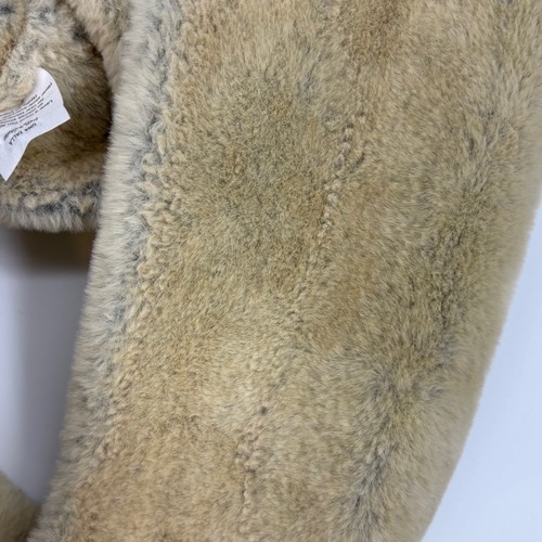 Unbranded Womens Infinity Scarf Beige Gray Faux Fur Soft Lightweight Winter - Picture 2 of 6