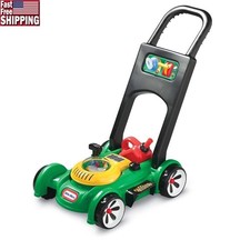 Kids Push Toy Lawn Mower W/ Sounds Popping Beads Pretend Play Engine Age 3-5 New