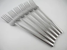 Cambridge EMERGE Glossy 6 Dinner Forks 18/10 Stainless Steel Flatware