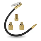 12 Inch Tire Inflator Hose Adapter with Brass Locking Quick Chuck for Car Truck