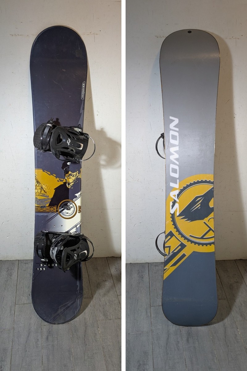 Salomon Shade 155 Snowboard with Ride XL Bindings | eBay