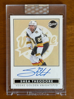#ad 2024 25 Upper Deck UD Clear Cut Shea Theodore Vintage Auto #VA ST Golden Knights $39.00