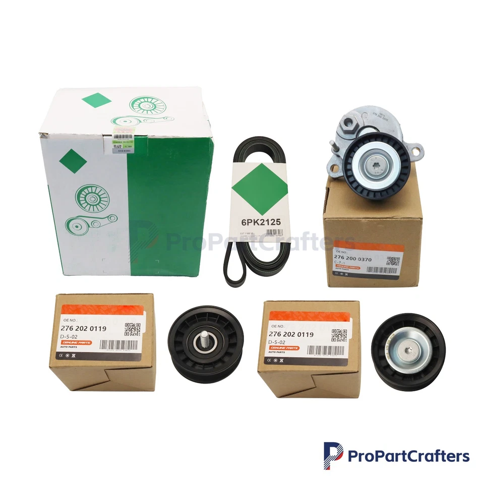 For Mercedes GLE350 E350 3.5L A2762000370 Fits INA Gates Belt Drive Kit And Belt Foto 3 de 4