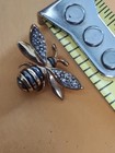 "ODI" 925 Diamond Bumble Bee Sterling Silver Pendant — photo 2