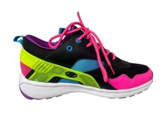 Heelys Youth Girl Sneaker Roller Shoes HE100813 Force Black Neon Multi Size 6