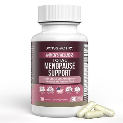 Swiss Activa+ Total Menopause Support   Hormone Balance Hot Flash Relief Mood...