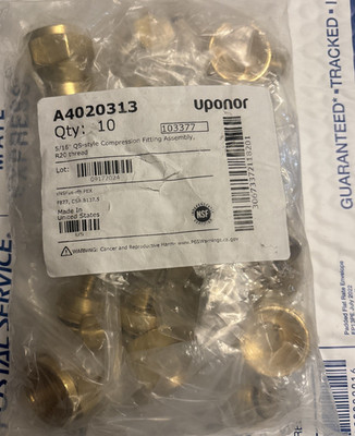 (10ea) Uponor A4020313 QS-Style Compression Fitting Assembly , Free Shipping!!!