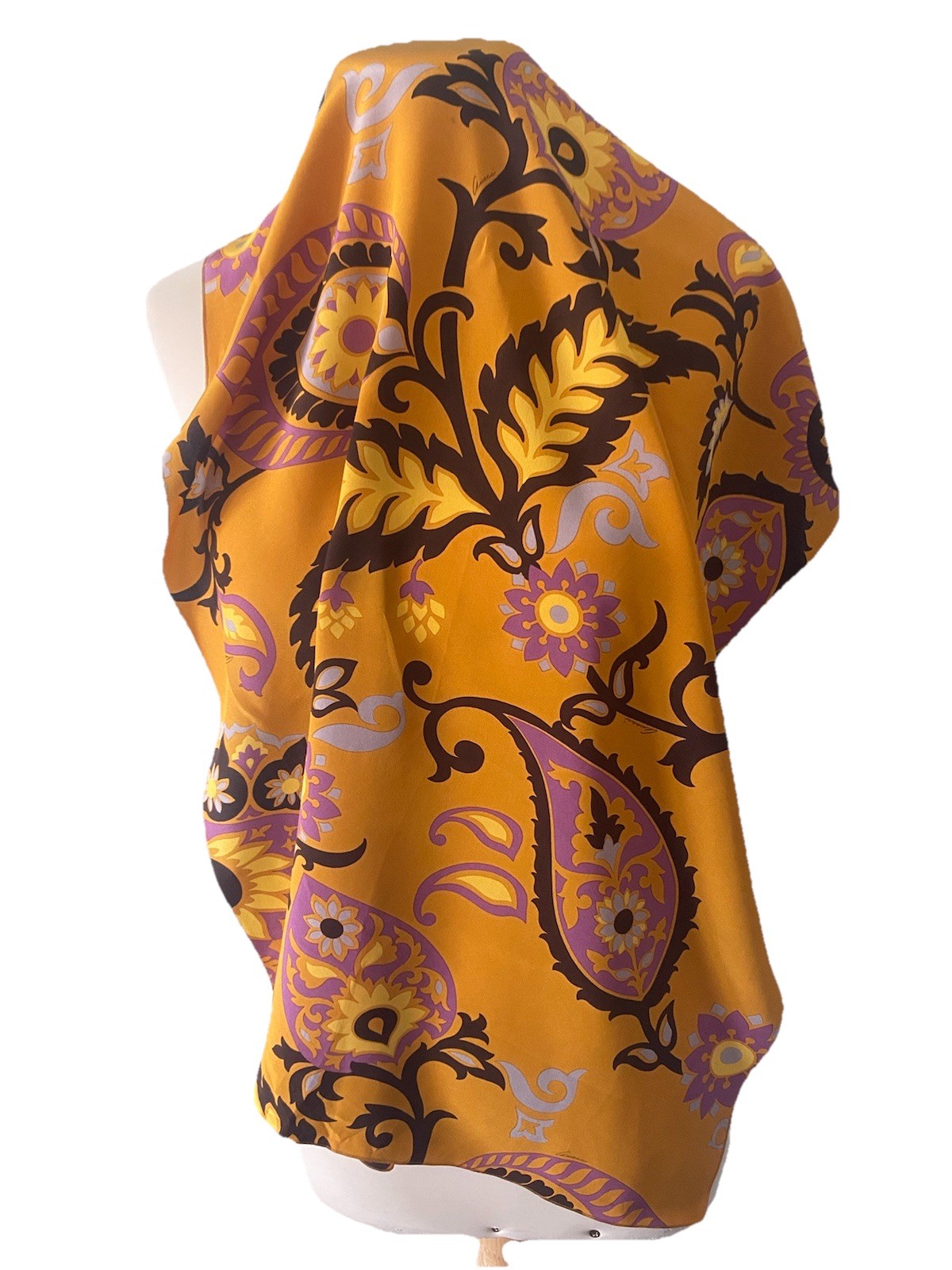 S27# Gucci  Monogram Rectangle Multicolore Silk S… - image 1