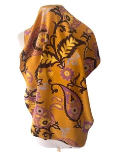 S27# Gucci foulard rectangle rectangle en soie multicolore monogramme 56/8 pouces a tache