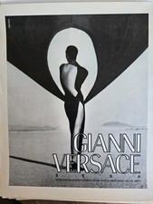 1990 Women's Gianni Versace Dress vintage Fashion Ad 