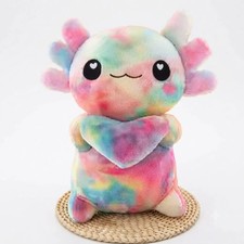 Axolotl Plush Toy Kawaii Soft Multicolor Stuffed Animal Gift Kids 30cm