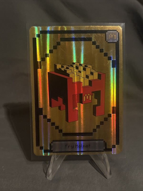 Minecraft Movie McDonald's Happy Meal FRY HELMET  Code Card CODE only 