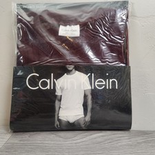 Vintage Calvin Klein Maroon Under Shirt Size L Cotton Y2K 1999 Style U9078 Crew