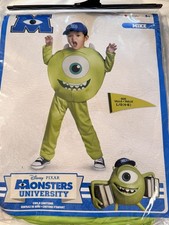 Disney Pixar Monsters University Mike Costume Child Size L/G 4-6 , NWT