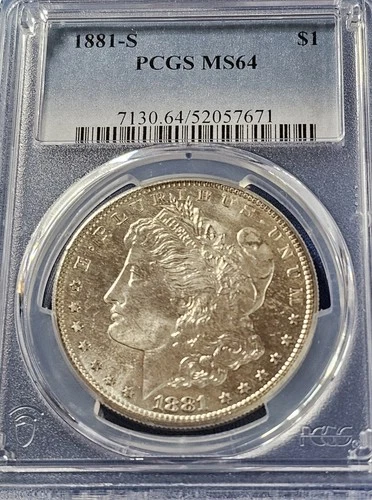 1881 - S  Silver Morgan Dollar  PCGS MS64 -- Nice Coin!