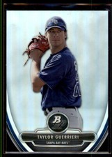 2013 Bowman Platinum Prospects Taylor Guerrieri #BPP18 Tampa Bay Rays