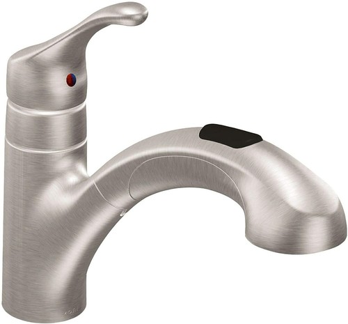 Moen CA87316SRS Renzo One-Handle Pull-Out Kitchen Faucet, Spot Resist Stainless - Picture 2 of 5