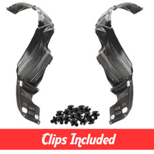 Front Fender Liner Set W Clips For 1998-2002 Honda Accord Sedan Coupe Ho1249106