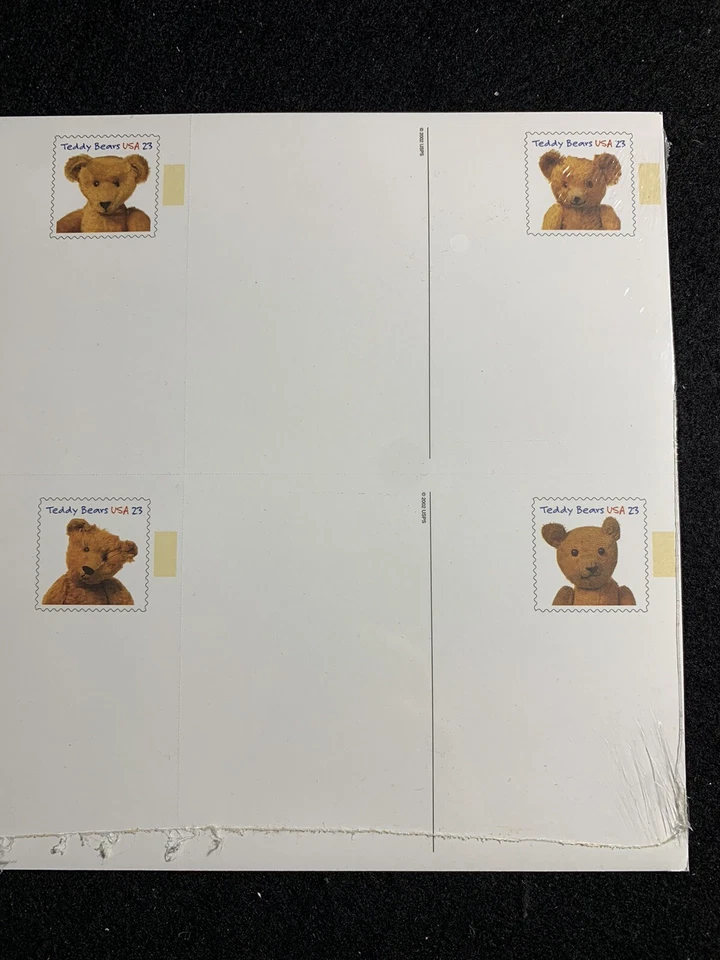 USPS UX382-85 #UX385a. Teddy Bear 23c Stamped Postal Card 5 Sheets of 4 - Image 3 of 3
