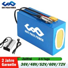 UPP 36V 48V 52V 60V 72V 20Ah 40Ah 50Ah batteria e-bike bicicletta batteria litio fai da te