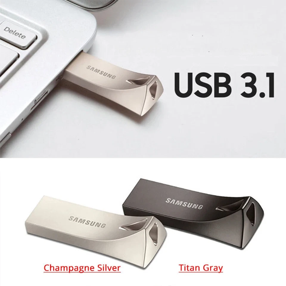 USB Flash Drive Samsung Memory Stick Pen PC Laptop Storage Reads 300MB/s lot - Image 2 of 4
