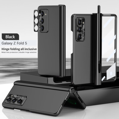 Für Samsung Galaxy Z Fold 5 4 3 Stück Hülle Scharnier Schutz Magnet mit Stylus