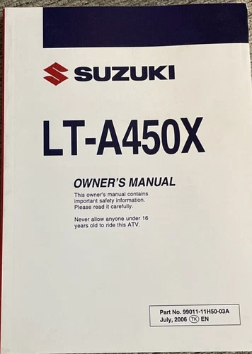 MANUAL, OWNER'S *{MODEL K7}*