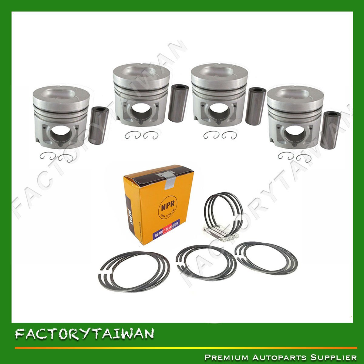 Piston + Ring Set STD for ISUZU 4JB1 x 4 SETS | eBay