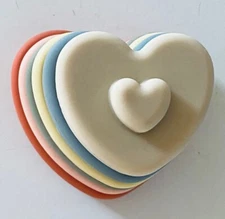 Moonkie Stacking Heart Tower, Educational Baby Toys Silicone Montessori educatio