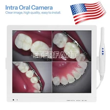 5MP Dental Intra Oral Camera 6 LED High-definition macro lens +17inch LCD screen