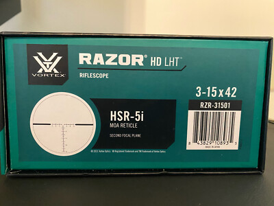 Vortex Razor HD LHT 3-15x42 HSR-5i MOA Riflescope - RZR31501 for