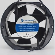 1 PCS SNSHENG Fan SA17251B2H AC 220-240V 48W 17251 17CM 2 Wire Aluminum frame
