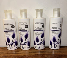 4 Essence of Beauty WHITE LAVENDER Body Lotion Soothing Moisturize 8 oz/238mL