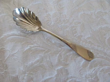 Rogers Saratoga Angelo Variation-AA Silverplate-6" Shell Sugar Spoon