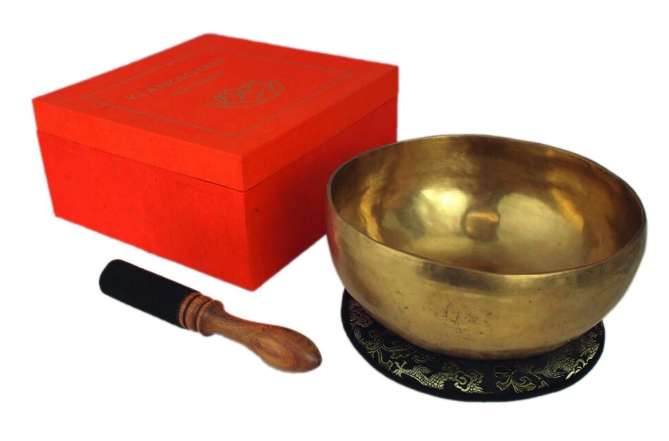 / Klangschale In Terracotta Geschenkbox L Mit Lotus-aufdruc ...