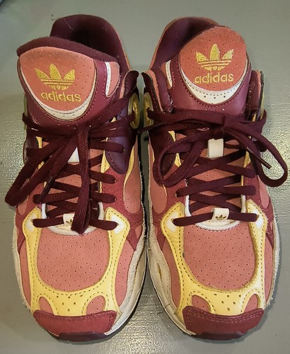 Adidas Womens Astir Trainers / Burgundy Orange Athletic Shoes Sneakers Size 6.5 - Picture 9 of 9